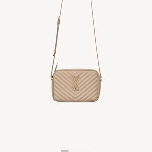 Yves Saint Laurent Beige Lou Crossbody Camera Bag